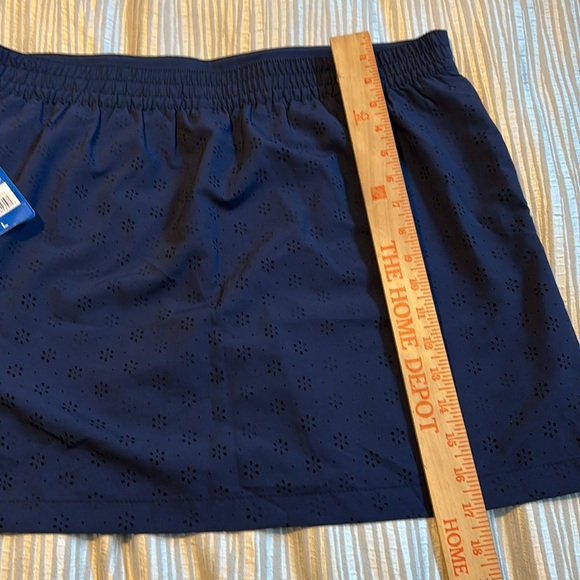 NWT- Speedo Peacoat Blue Woven Skort; Large - Picture 6 of 6